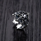 Gothic Ghost Pirate Skull Ring — Stainless Steel