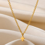 Christian Jesus Cross Necklace For Women Men Stainless Steel Chains Choker Religion Cross Pendants Jewelry Prayer Baptism Gifts