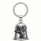 Norse Gods Odin Celtic Knot Motorcycle Bell Necklace Men's Punk Riding Rock Lucky Exorcism Amulet Jewelry