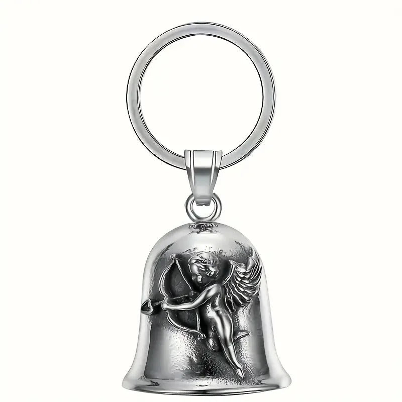 Norse Gods Odin Celtic Knot Motorcycle Bell Necklace Men's Punk Riding Rock Lucky Exorcism Amulet Jewelry
