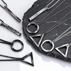 Viking Rune Mobius Pendant Necklace — Stainless Steel