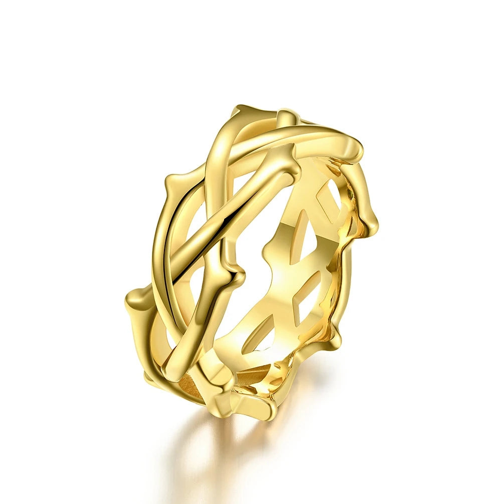 Simple Punk Link Chain Ring — Stainless Steel
