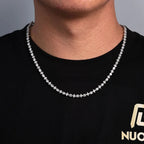 Star Tennis Chain Necklace Iced Out CZ