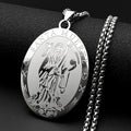 Santa Muerte Grim Reaper Pendant — Gold