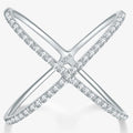 925 Silver X Design Moissanite Ring VVS