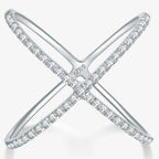 925 Silver X Design Moissanite Ring VVS