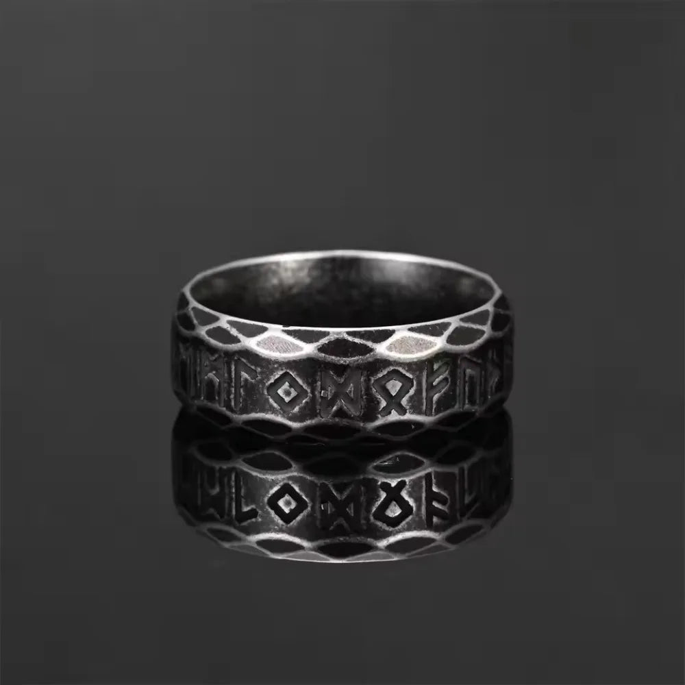 Viking Runes Ring — Stainless Steel