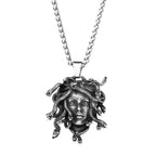 Retro Medusa Pendant Necklace Punk Gothic Snake Shaped Fashion Jewelry For Men Women Gathering Party Birthday Holiday