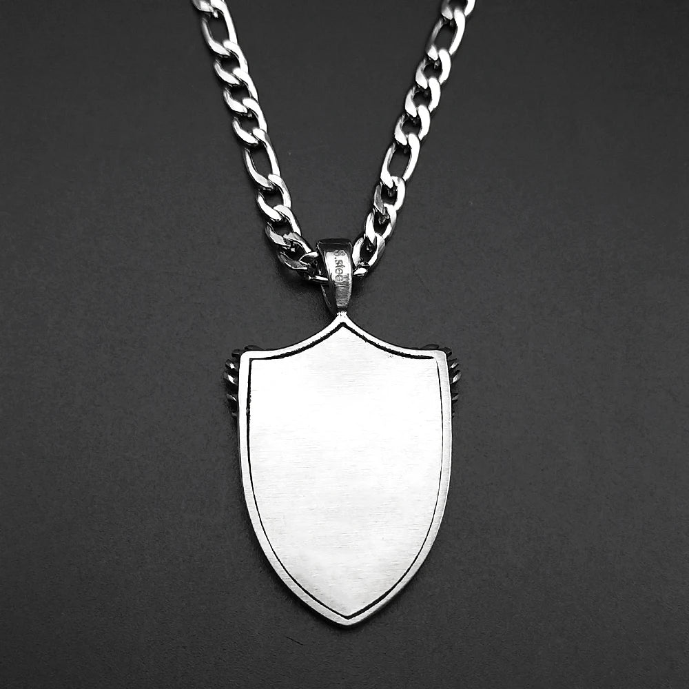 Vintage Saint Michael Silver Necklace