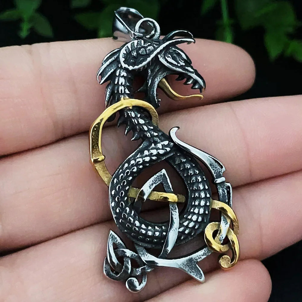 Multi-style Vintage Viking Necklace Men Amulet Nordic Tree of Life Celtic Stainless Steel Pendant Chain Jewelry Wholesale