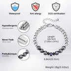 Evil Eye Cuban Chain Bracelet — Stainless Steel