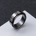 Rotatable Arabic Numeral Ring — Anti-Anxiety, Stainless Steel