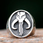 2024 new Alien Skull Ring for Men And Women Cool Stainless Steel Punk Biker Ring Vintage Gothic Signet Ring