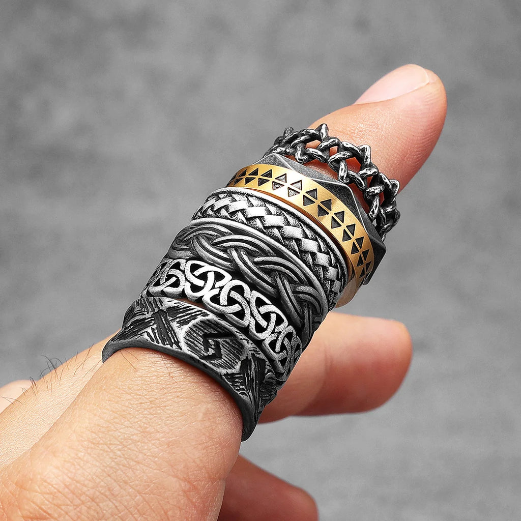 Celtic Knot Hollow Ring Stainless Steel