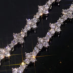 Iced Out Cross Tennis Bracelet Stainless Steel