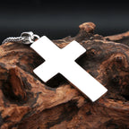Jesus Cross Pendant — Stainless Steel