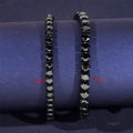 4mm Black Moissanite Tennis Necklace 316L Stainless Steel Men Hiphop Jewelry Plated Gun Black Diamond Link Chain Necklaces Gift
