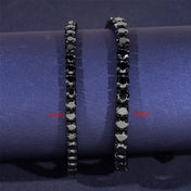 Tennis Stainless Steel Necklace 4MM — Gun Moissanite