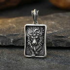Retro Lion Pendant Motorcycle Necklace — Stainless Steel