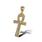 Cross Ankh Steel Pendant Egyptian Gothic