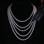 925 Silver VVS Moissanite Star Tennis Chain
