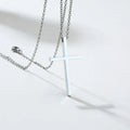 Layered Cross Pendant Set — Stainless Steel