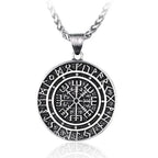 Quality Fashionable Medal Necklace Pendant Pirate Ship Compass Personality Men's Necklace Pendant Hip Hop Jewelry Trend