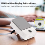 Waist Fan Portable Outdoor Mini Hanging Neck Fan 3 Gear Strong Wind Bladeless Waist Neck Fan Air Cooler USB Fan 2000Mah