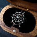 Retro The Spider Web Adjustable Open Ring For Men Punk Gothic Edgy Copper Jewelry Cosplay Holloween Accessories Unisex