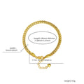 Gold Minimal Chain Bracelet Statement