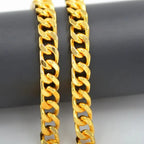 Gold Color Chunky Thick Link Plastic Chain Necklace Classic High Quality Smooth Lock for Women Men Grunge Steampunk
