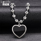 Gothic Heart Steel Pendant Punk Egirl Korean Kpop