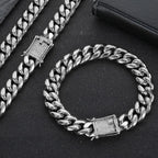 Iced Out Cuban Bracelet Stainless Steel Miami