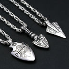 Viking Spearhead Pendant — Stainless Steel