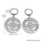 Viking Silver Pendant Wyrd's Web Symbol Drop Hollow
