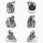 Skull Grim Reaper Ring Stainless Steel