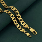 Gold-Tone Boss Chain Bracelet — 5-7mm Width, 20cm