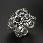 Tool Wrench Open Ring Silver Plated Adjustable Ring Men Motorcycle Bike Riding Hip Hop Rock Trend Jewelry
