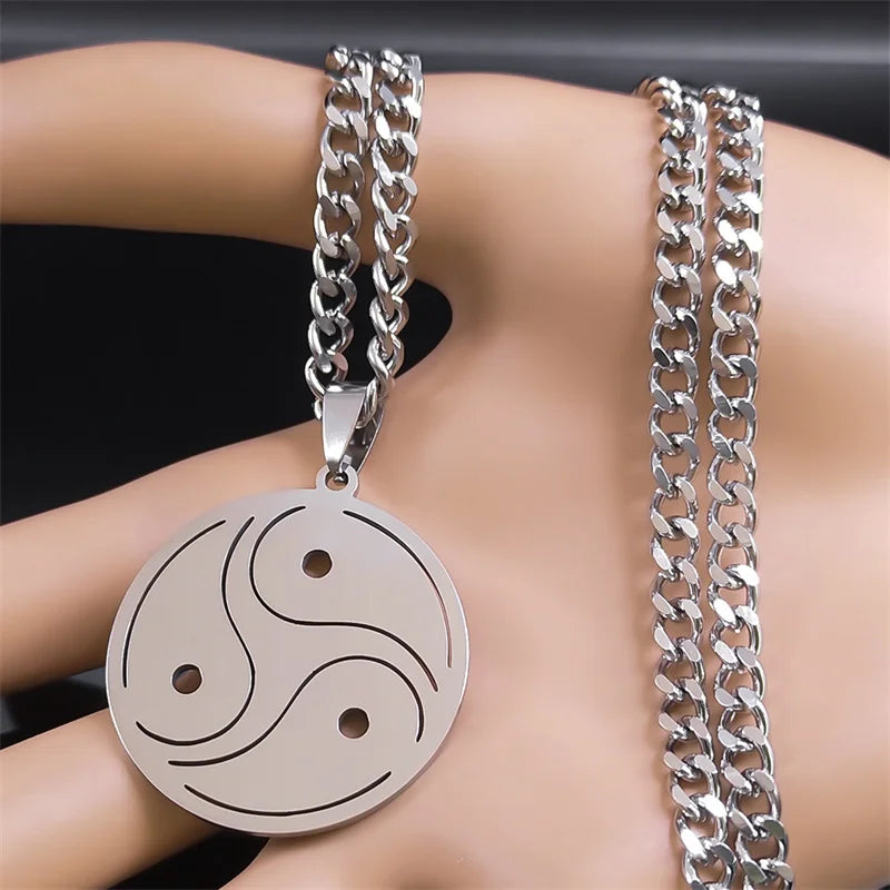 BDSM Symbol Pendant Necklace — Silver