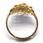 Heart Gold Ring Sacred Geometry Metatron Flower