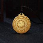 Blessing Buddha Necklace For Men Jewelry Ethnic Stlye Relief Tathagata Pendant Women Choker Accessories