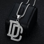 2026 New Fashion Men's Stainless Steel Zircon Dream Catcher Pendant Necklace, Hip Hop Punk Party Fashion Jewelry
