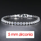 Iced Out Tennis Bracelet 3-5mm — Stainless