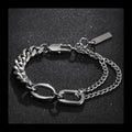 Splicing Bar Bracelet — Stainless Steel