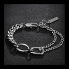 Splicing Bar Bracelet — Stainless Steel