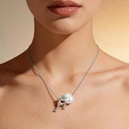 New Man Pushing Stone Sisyphus Necklace Personality Perseverance Symbol Pendant Necklace Silver Color Simple Jewelry