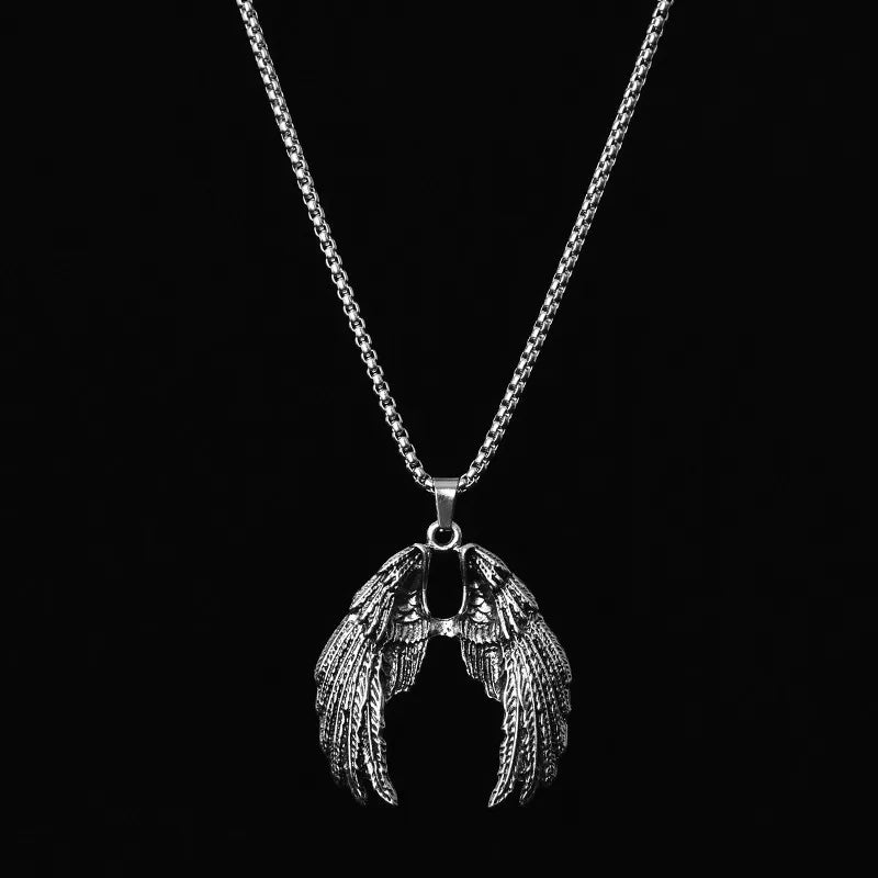 Angel Wings Steel Pendant Street Europe America
