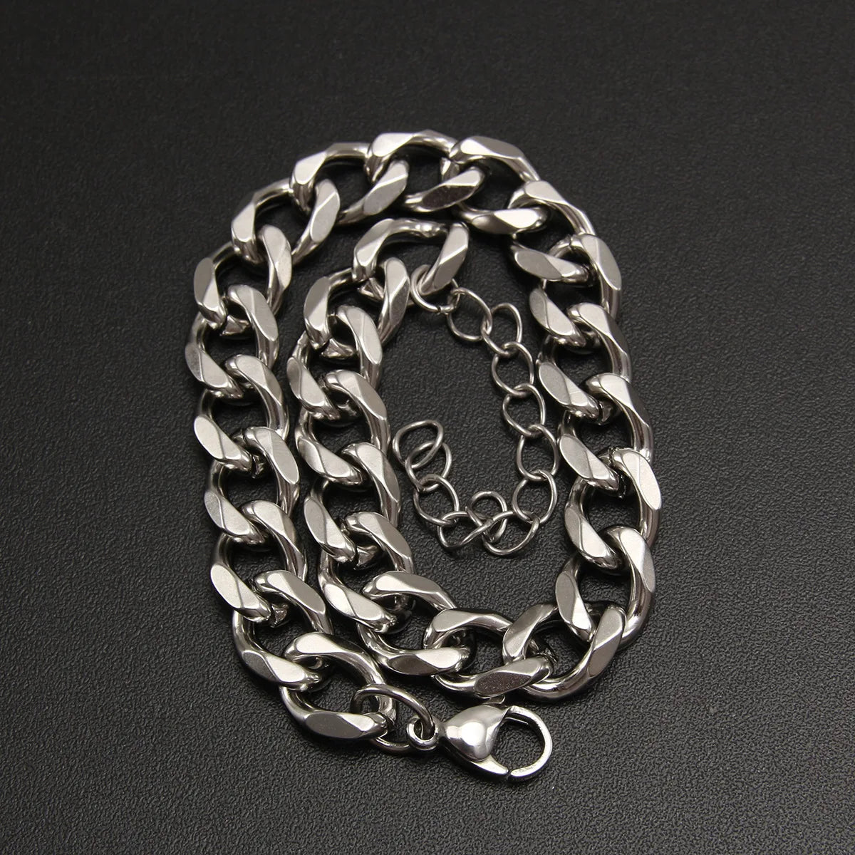 3.5-7MM Stainless Steel Chain Bracelets For Men Women Punk Curb Cuban Link Chain Bangle Fashion Party Never Fade Jewelry