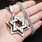 Star Steel Pendant Punk Vintage David Biker Six