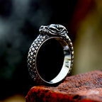 Viking Ouroboros Snake Ring — Stainless Steel